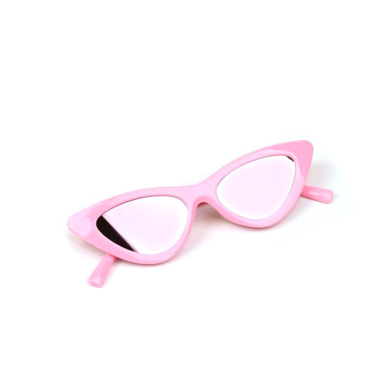 Wholesale Children's Fashion Triangle Cat's Eye Light Color Lens Sunglasses